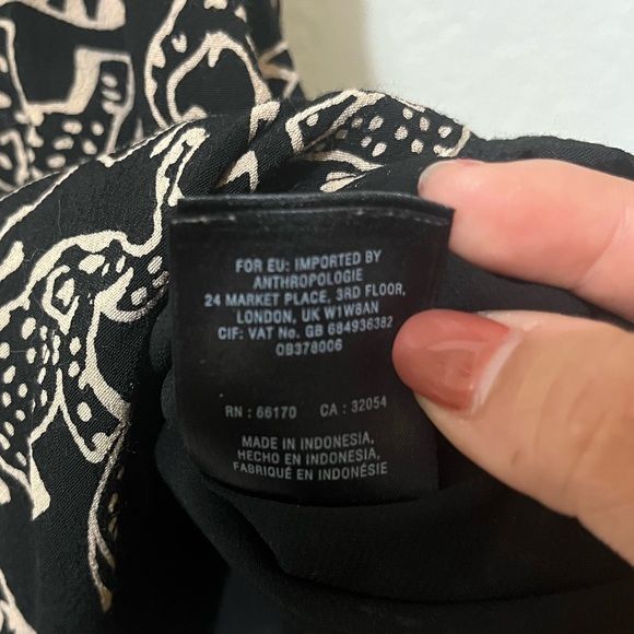 Anthropologie Maeve Elephant Noronha Faux Wrap Size XSmallP - Picture 10 of 12